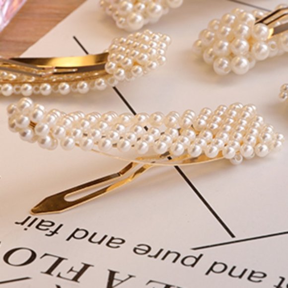 12 Pcs Pearl Hair Clips Large Hair Clips Pins - Picture 7 of 13